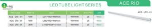 LED TUBE LIGHT SERIES DETAILS