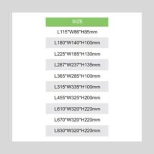 LED FLOOD LIGHT SERIES SIZES