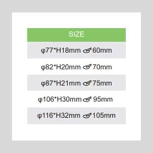 LED COB SPOT LIGHT SERIES SIZES
