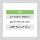 ACE MASTER LED SPOT LIGHT SIZES