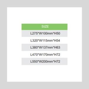 LED STREET LIGHT SERIES SIZES