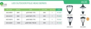 LED OUTDOOR POLE HEAD SERIES