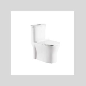 One piece water closet